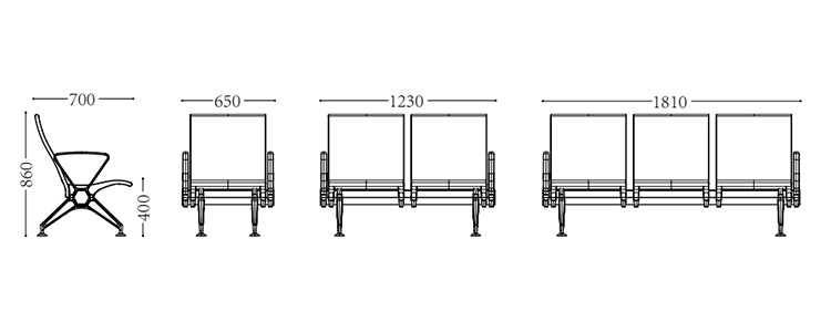 PU機場椅/等候椅/排椅 -SJ9063(圖4) undefined
